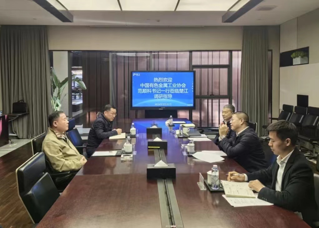 中國有色金屬加工工業(yè)協(xié)會理事長范順科一行蒞臨楚江新材調(diào)研